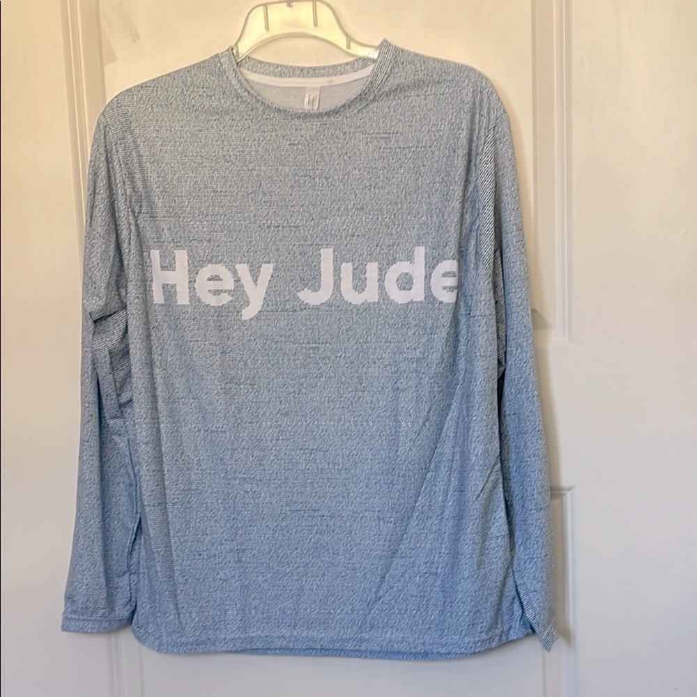 Lithograph’Hey Jude' Long Sleeve Shirt Large Beatles Lyrics